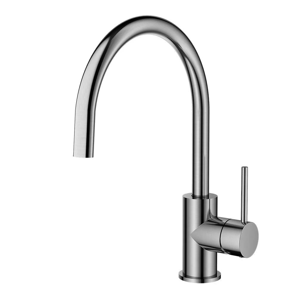 Watermark Square Round Nickel Brushed Bathroom Brass Basin Faucet Tap Sanitary Ware Kitchen Sink Faucet Single Hole Mixer/Water/Top Faucet