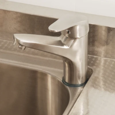 Miscelatore bagno freddo-caldo contemporaneo monoforo, rubinetti lavabo, rubinetto lavello cucina